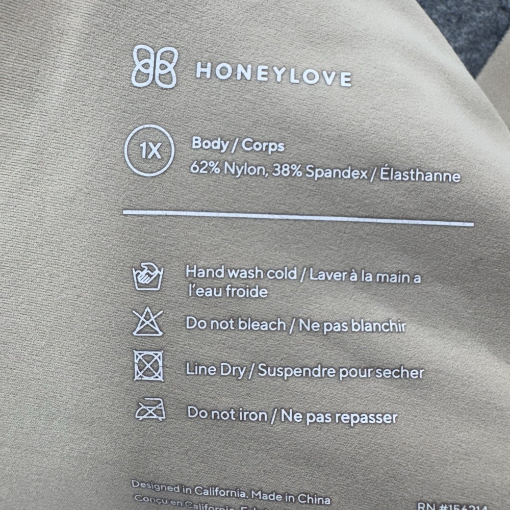 Honeylove Silhouette Bra Size 1X‎ Beige Seamless Wireless Smooth Comfort Support - Picture 10 of 12
